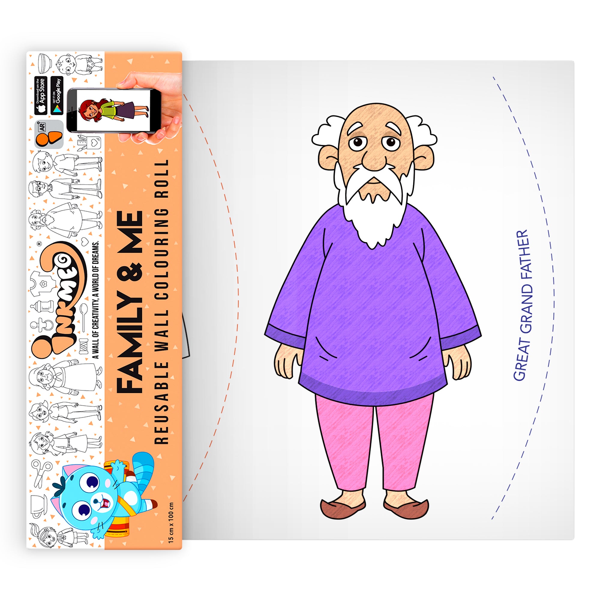 Family And Me Colouring Roll