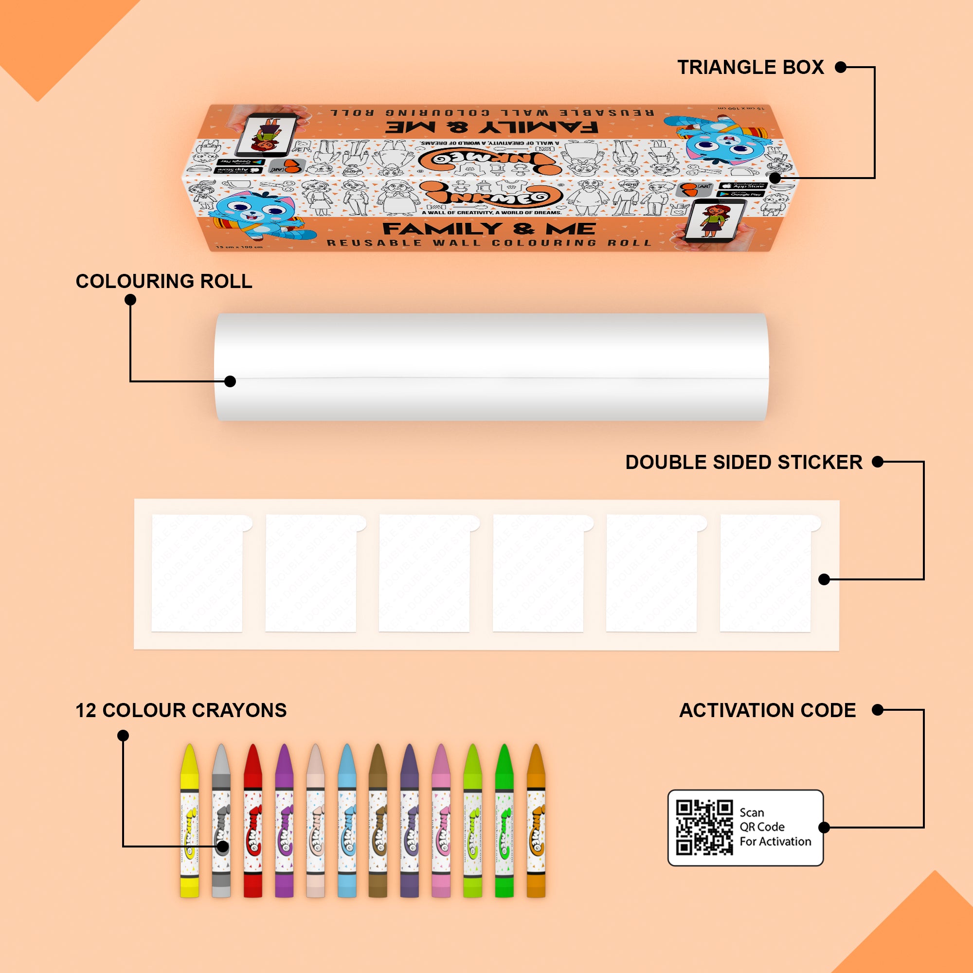 Family And Me Colouring Roll