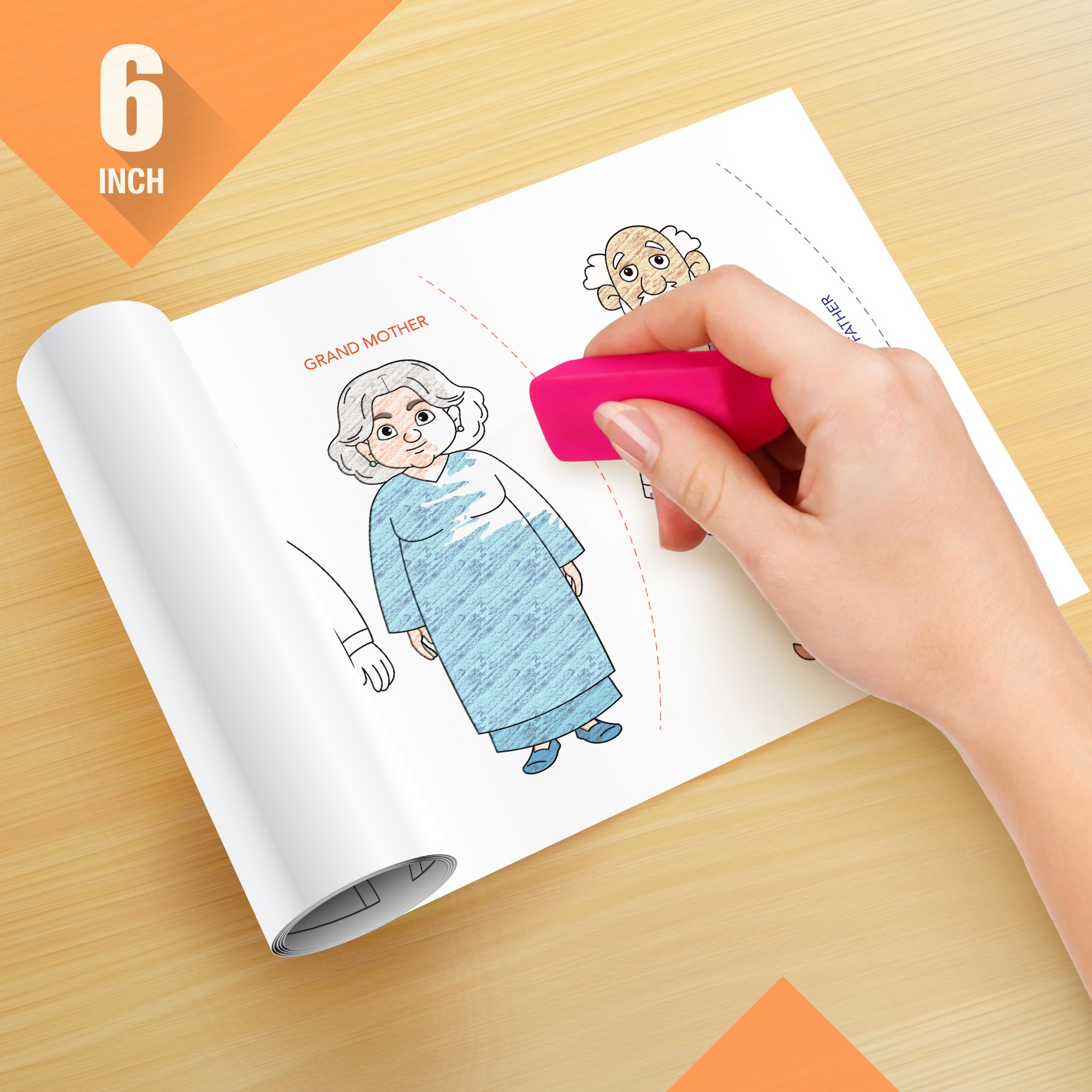 Family And Me Colouring Roll