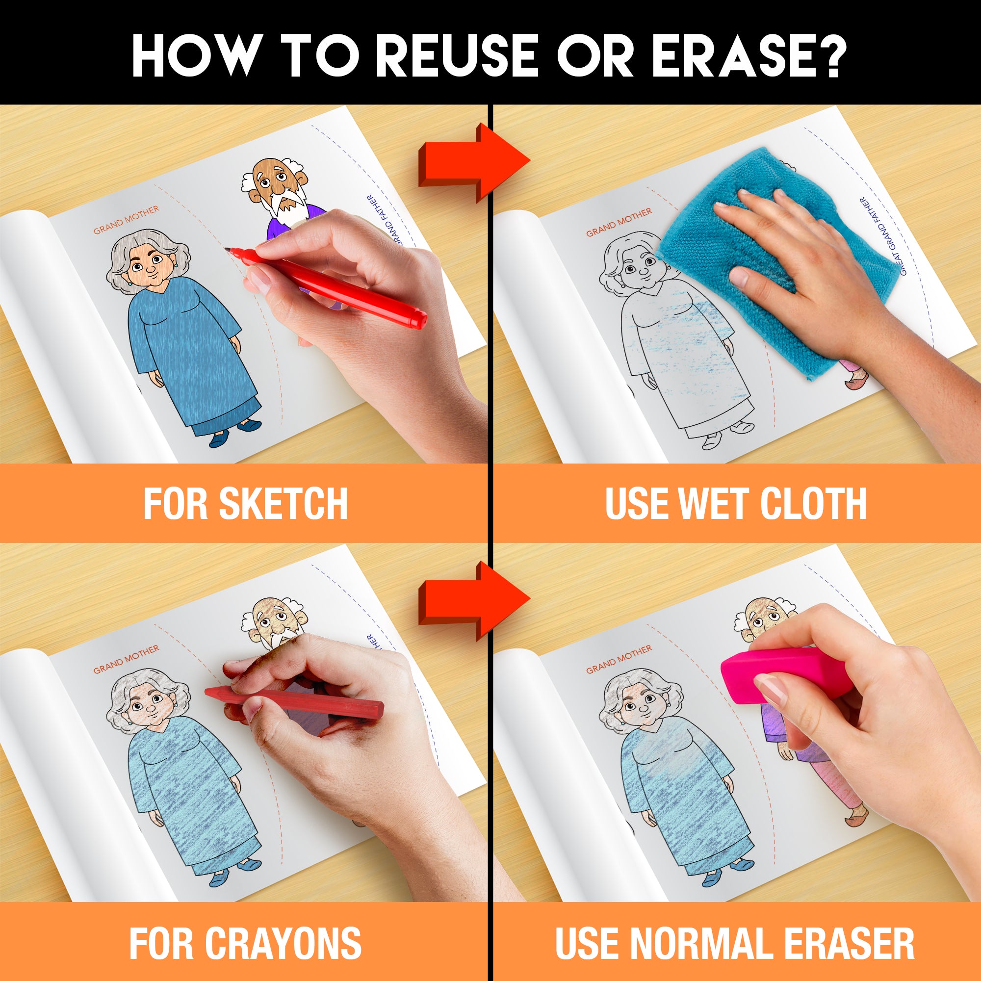 Family And Me Colouring Roll