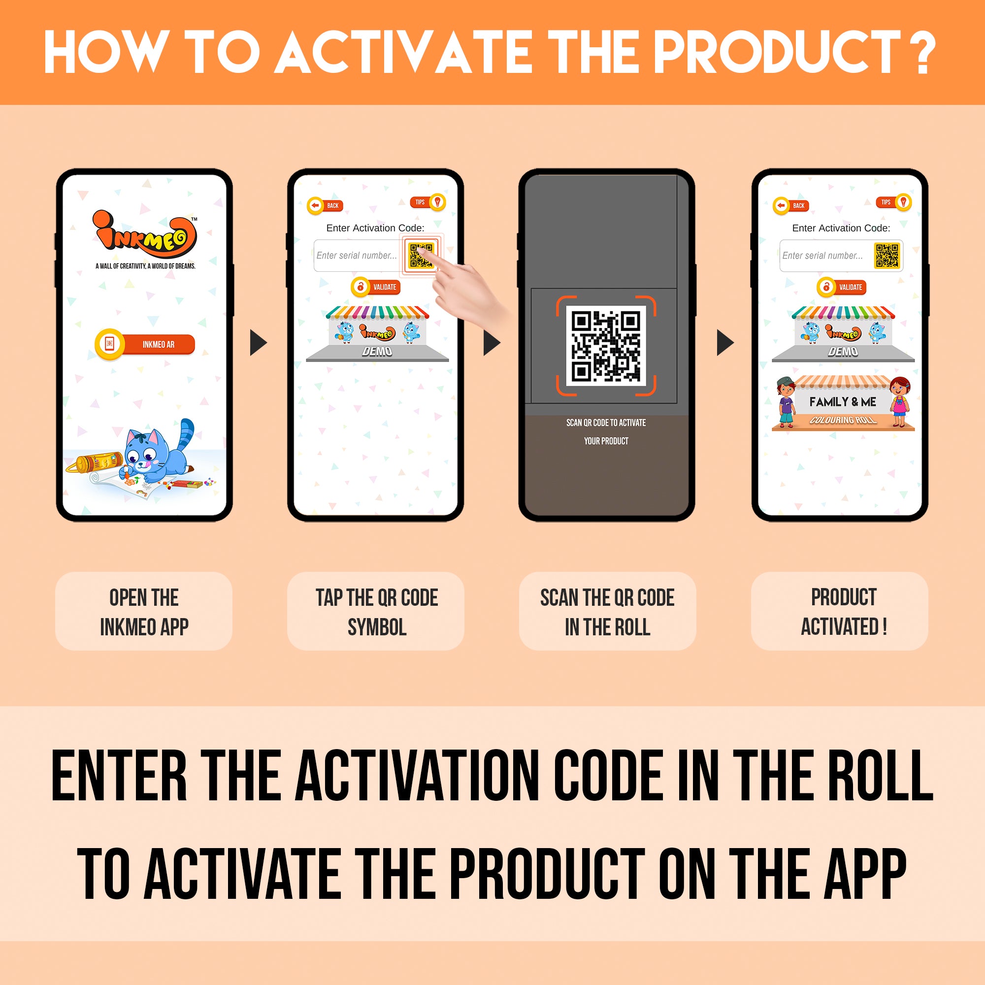 Family And Me Colouring Roll