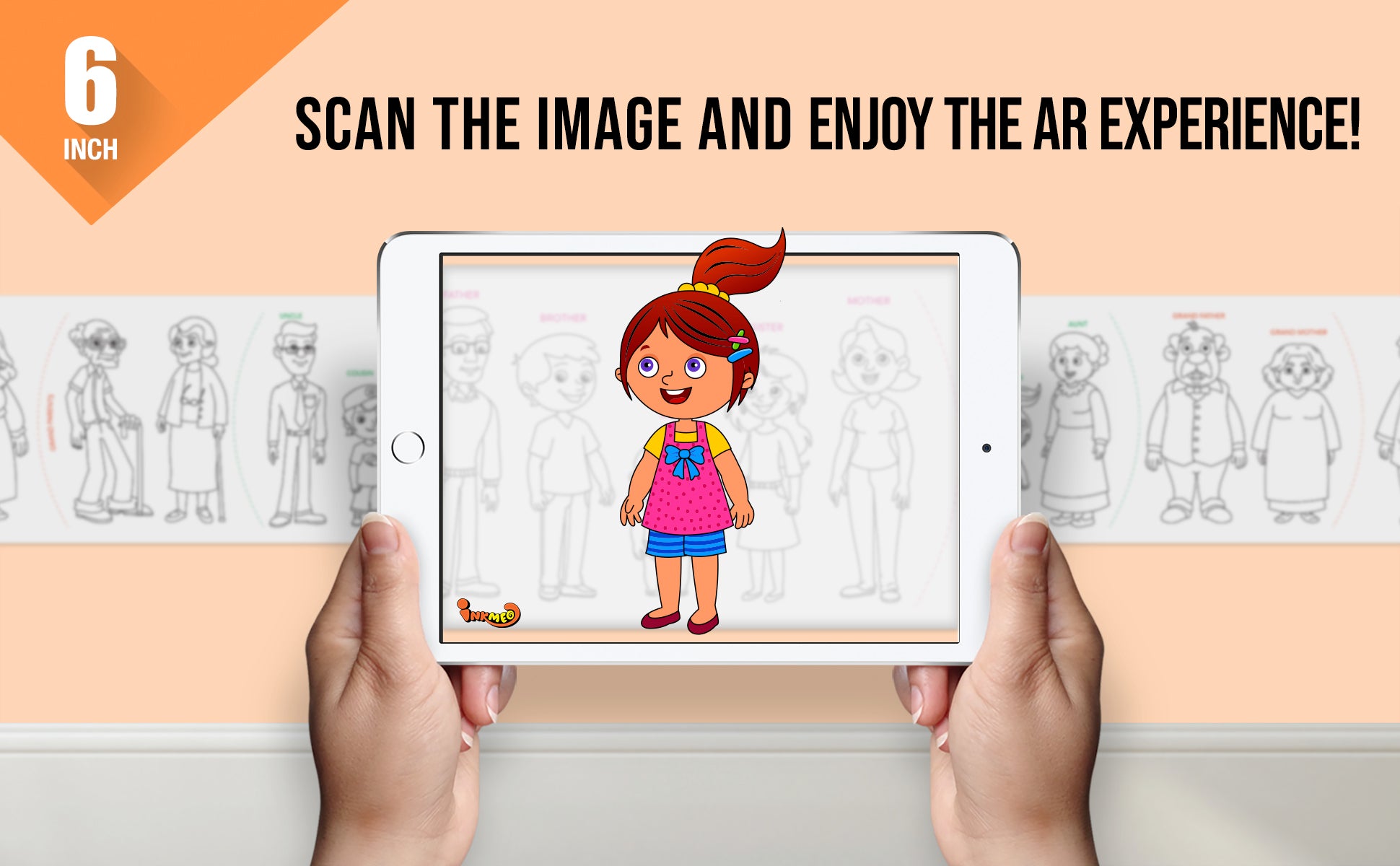 Family And Me Colouring Roll