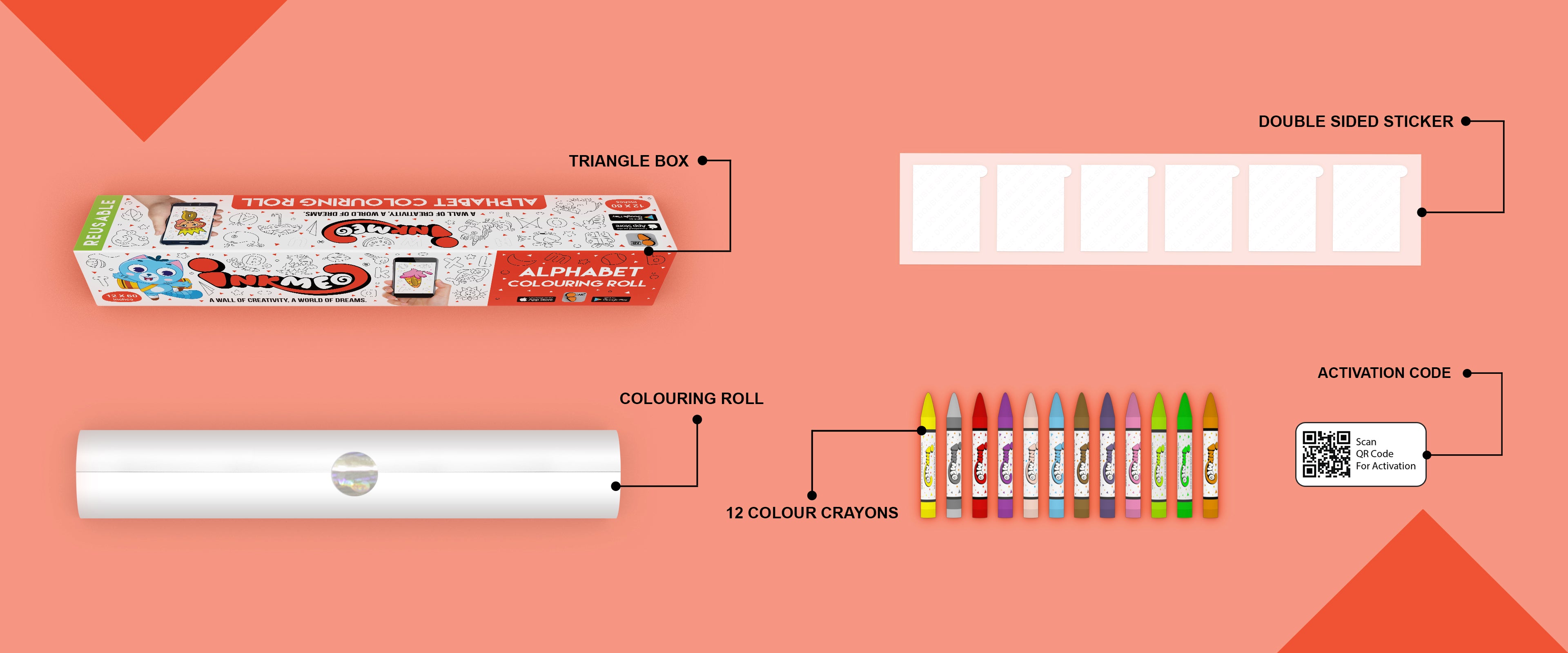 Alphabet Colouring Roll
