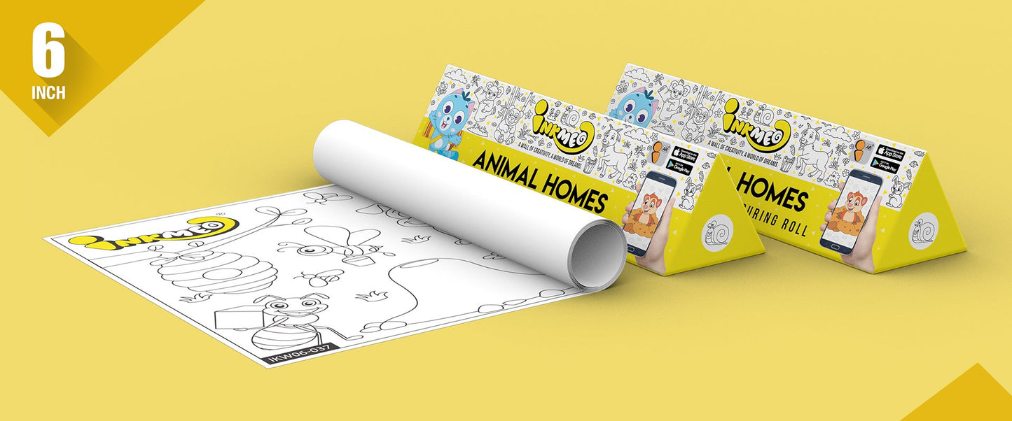 The image depicts two 6*40-inch yellow triangular animal homes boxes placed alongside each other, with a sheet rolled out next to them.