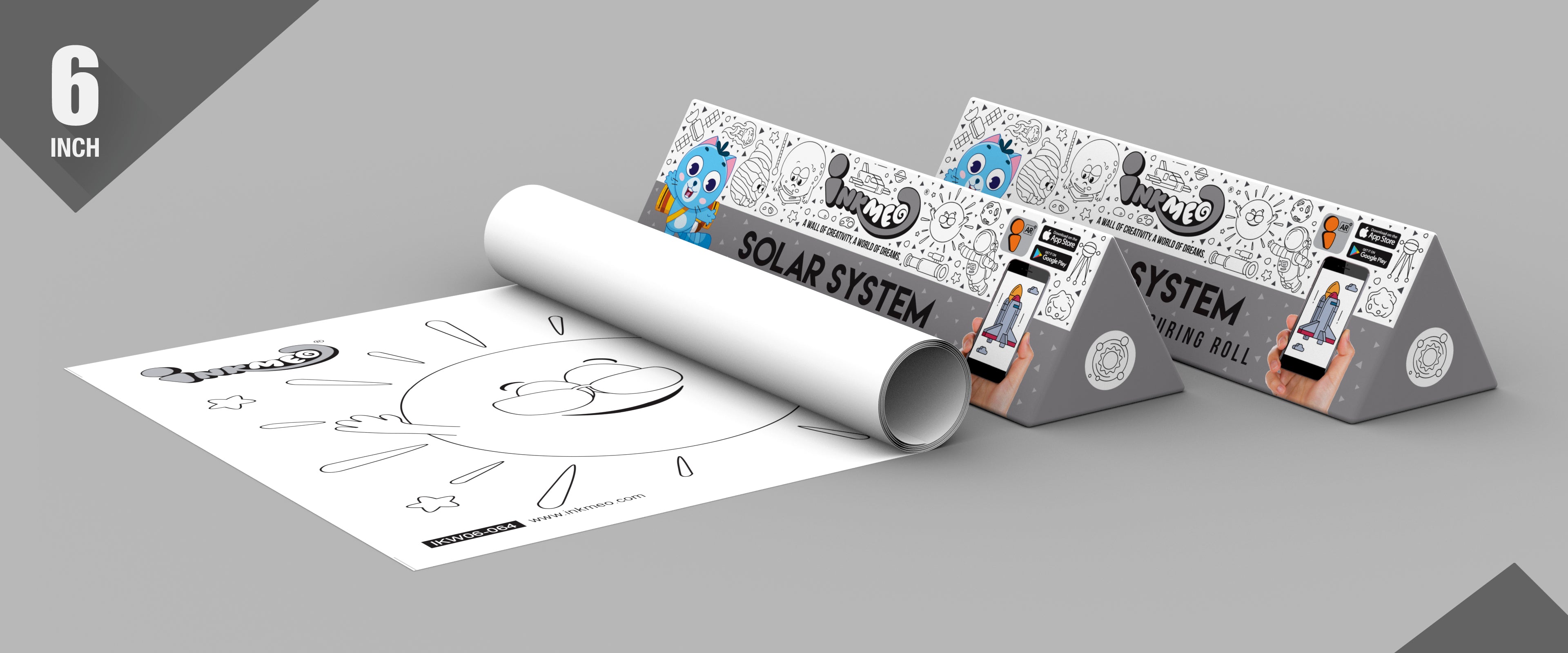 The image depicts two 6*40-inch black triangular solar system boxes placed alongside each other, with a sheet rolled out next to them.