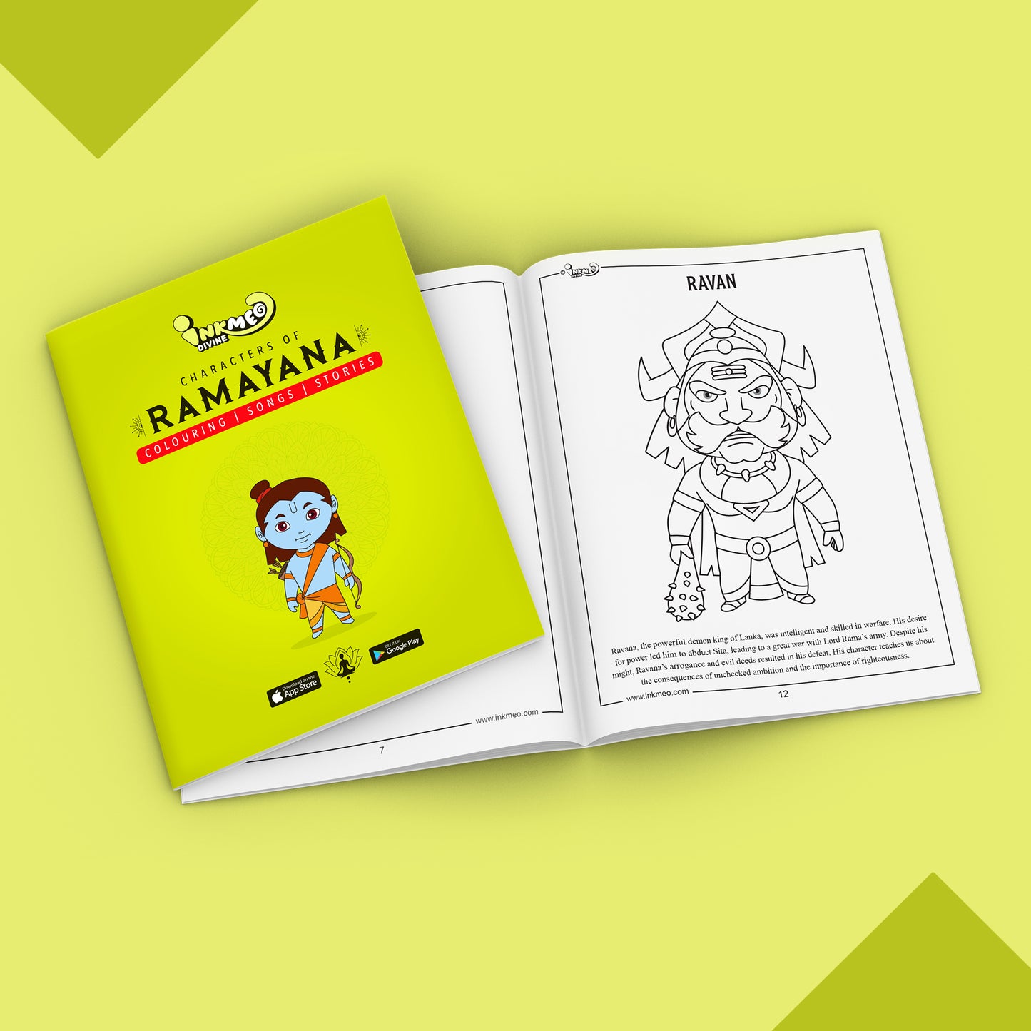Characters of Ramayana Colouring Book