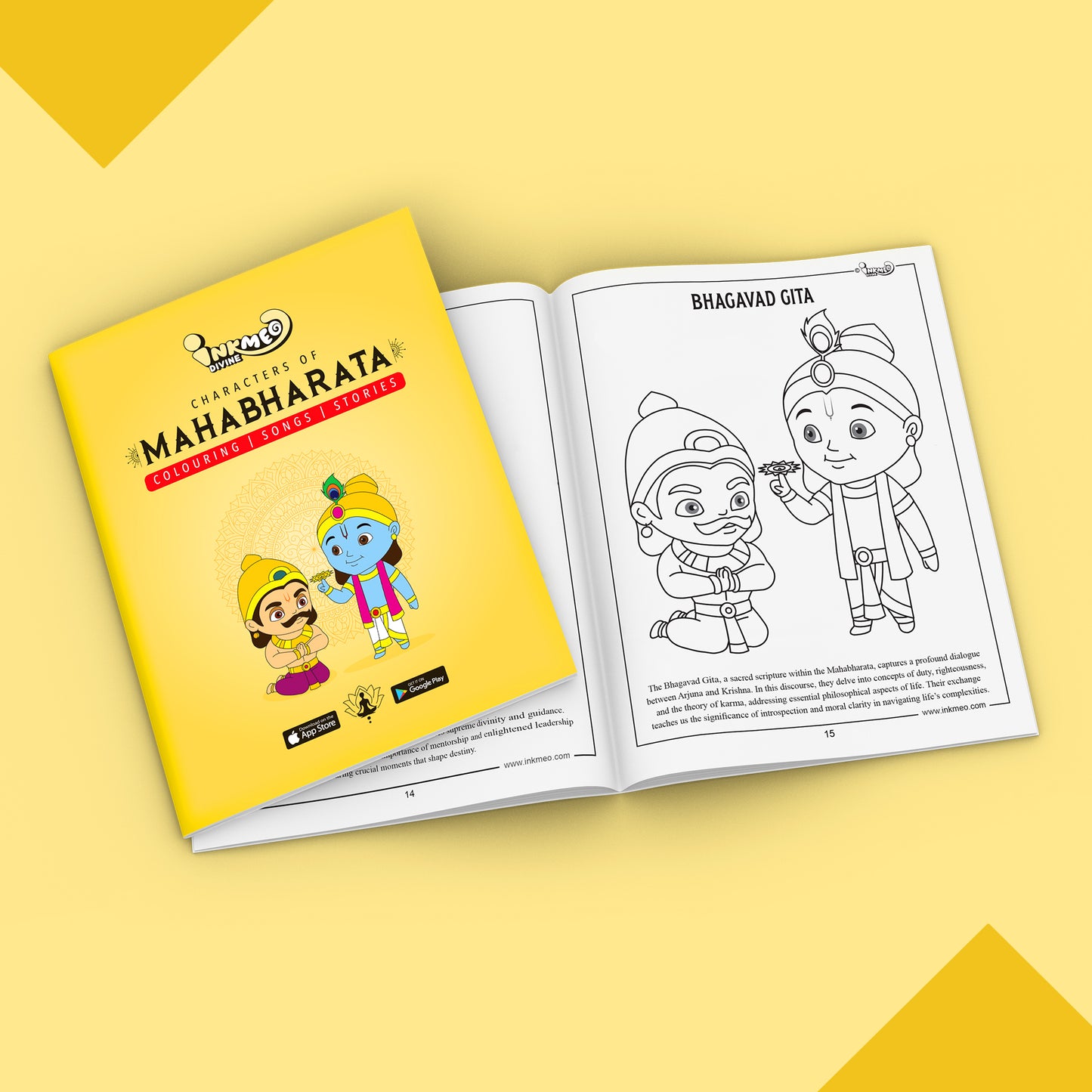 Characters of Mahabharata Colouring Book
