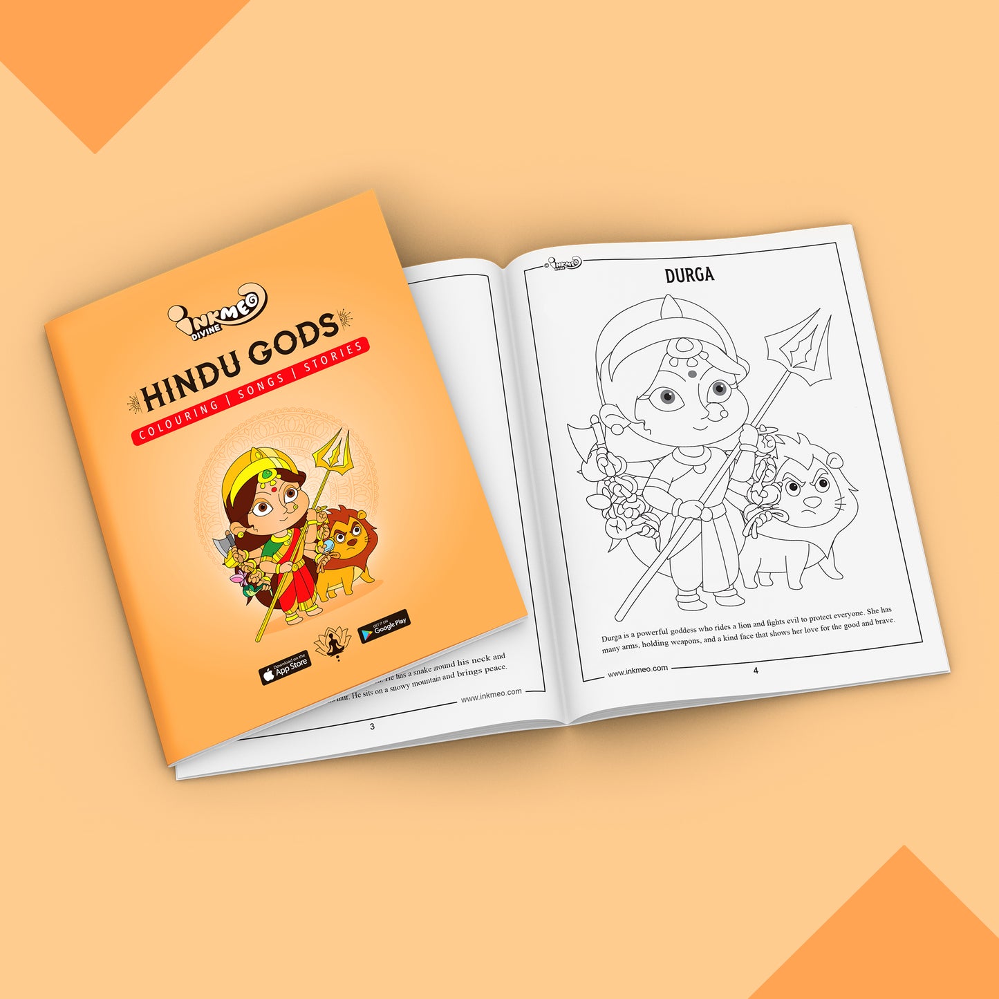 Hindu Gods colouring Book