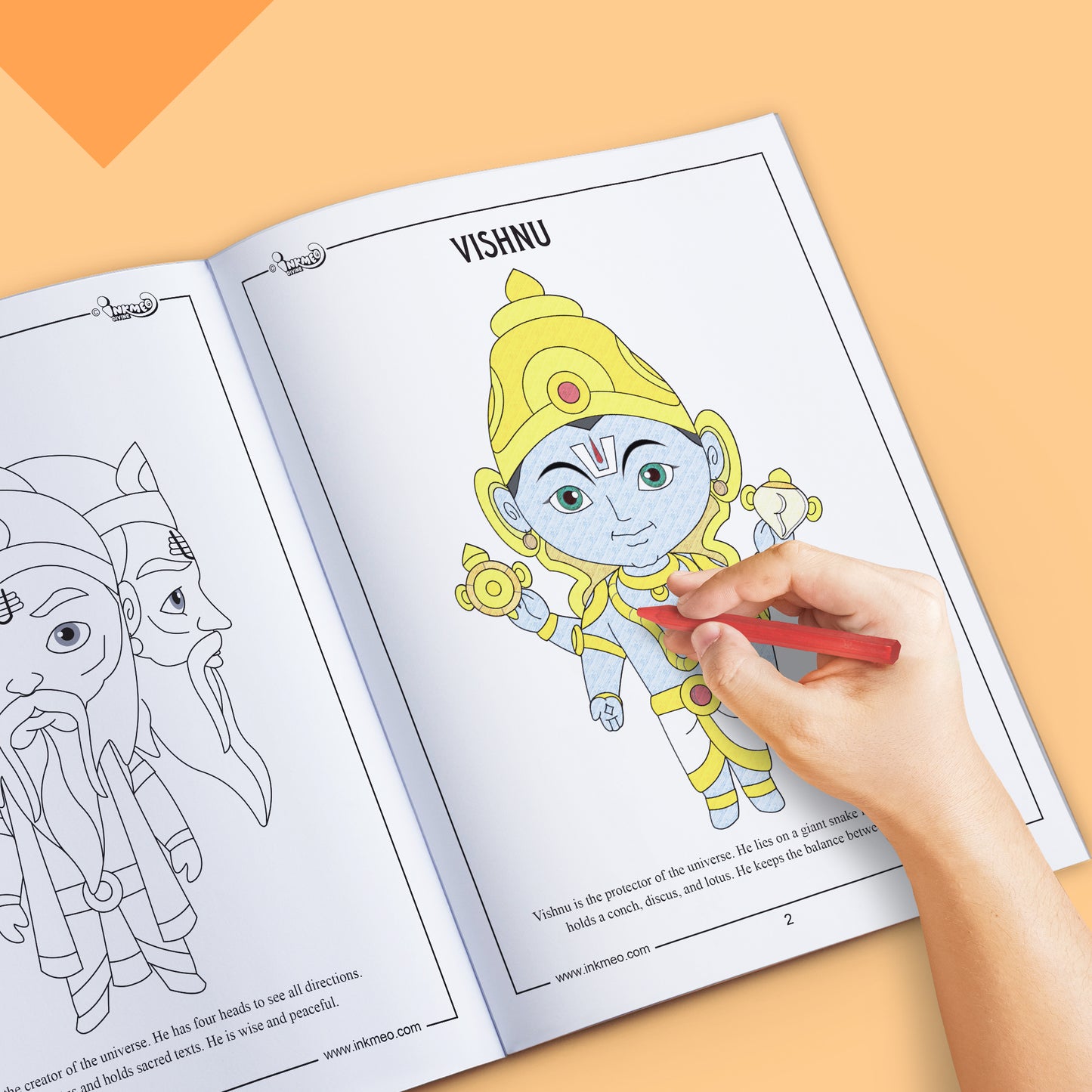 Hindu Gods colouring Book
