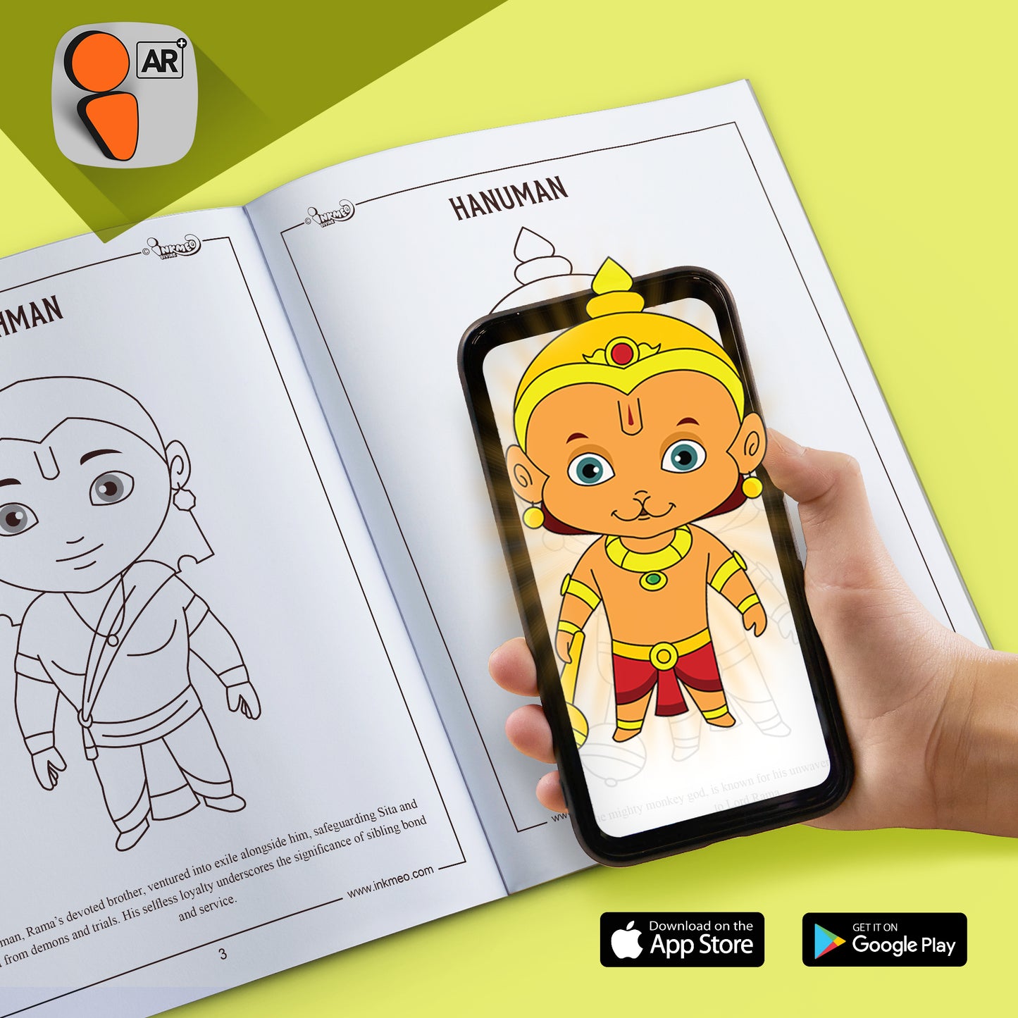 Characters of Ramayana Colouring Book