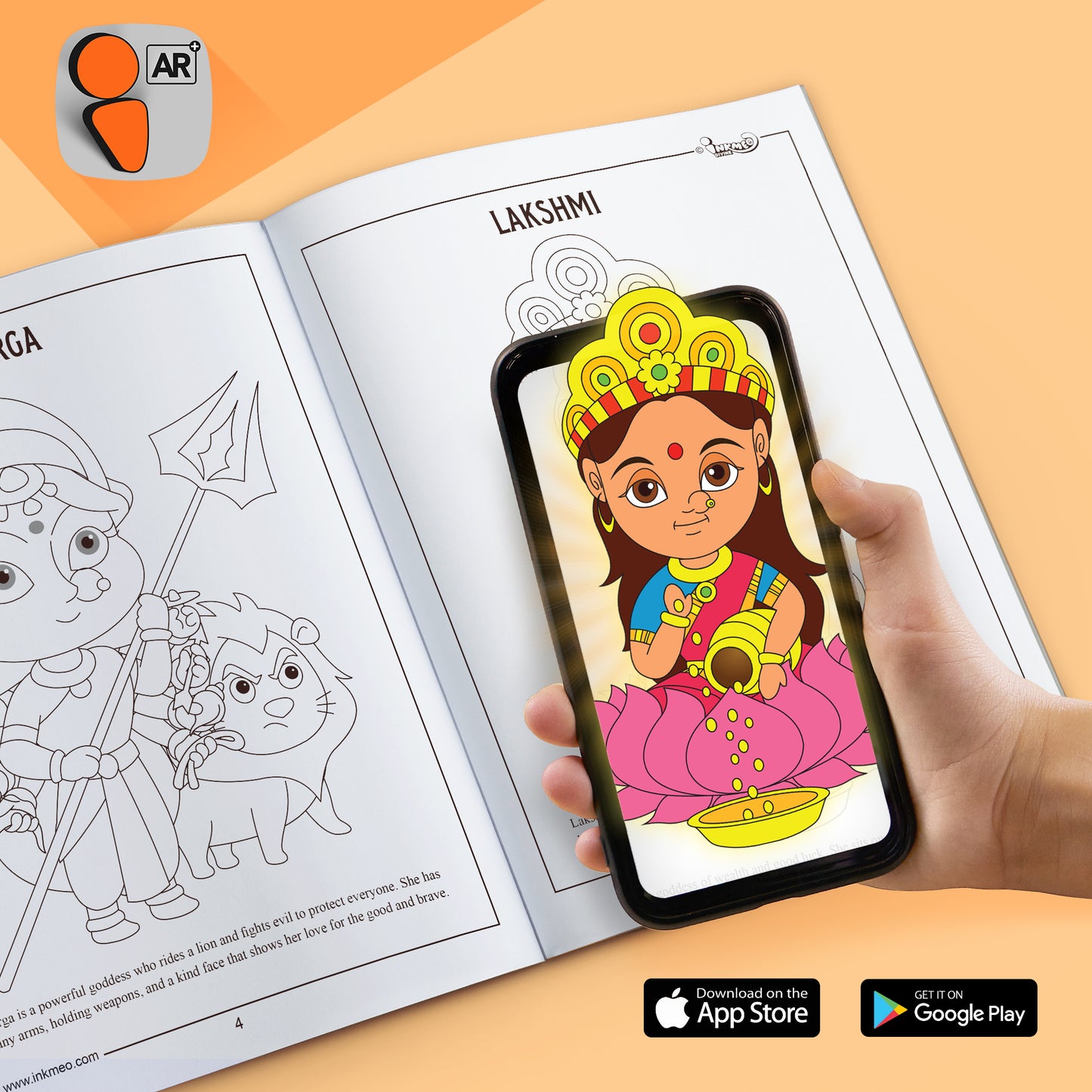 Hindu Gods colouring Book