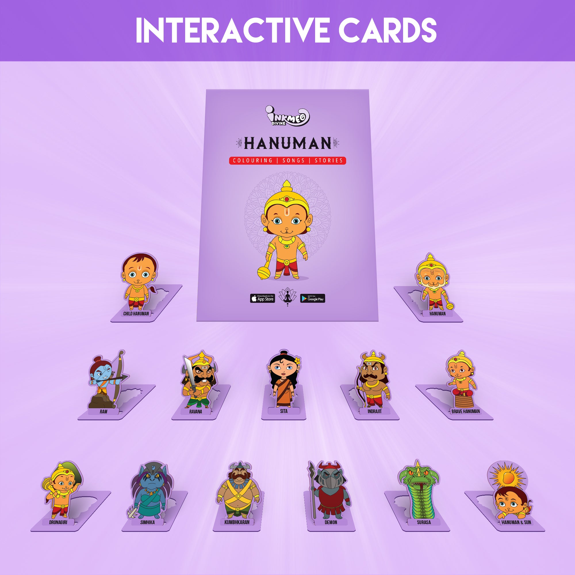 Inkmeo Hanuman Reusable Colouring Book with AR