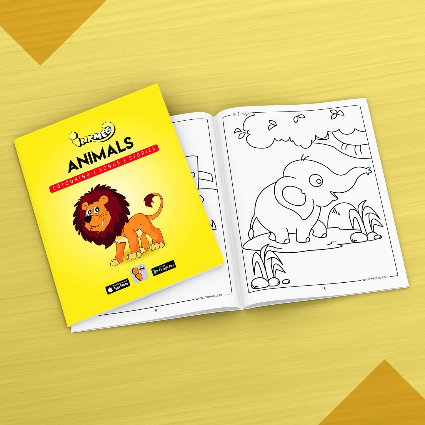 Animals Reusable Colouring Book