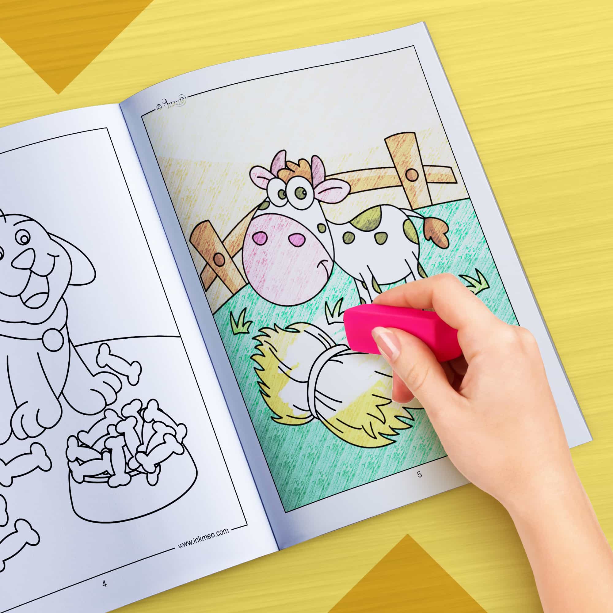Animals Reusable Colouring Book with AR