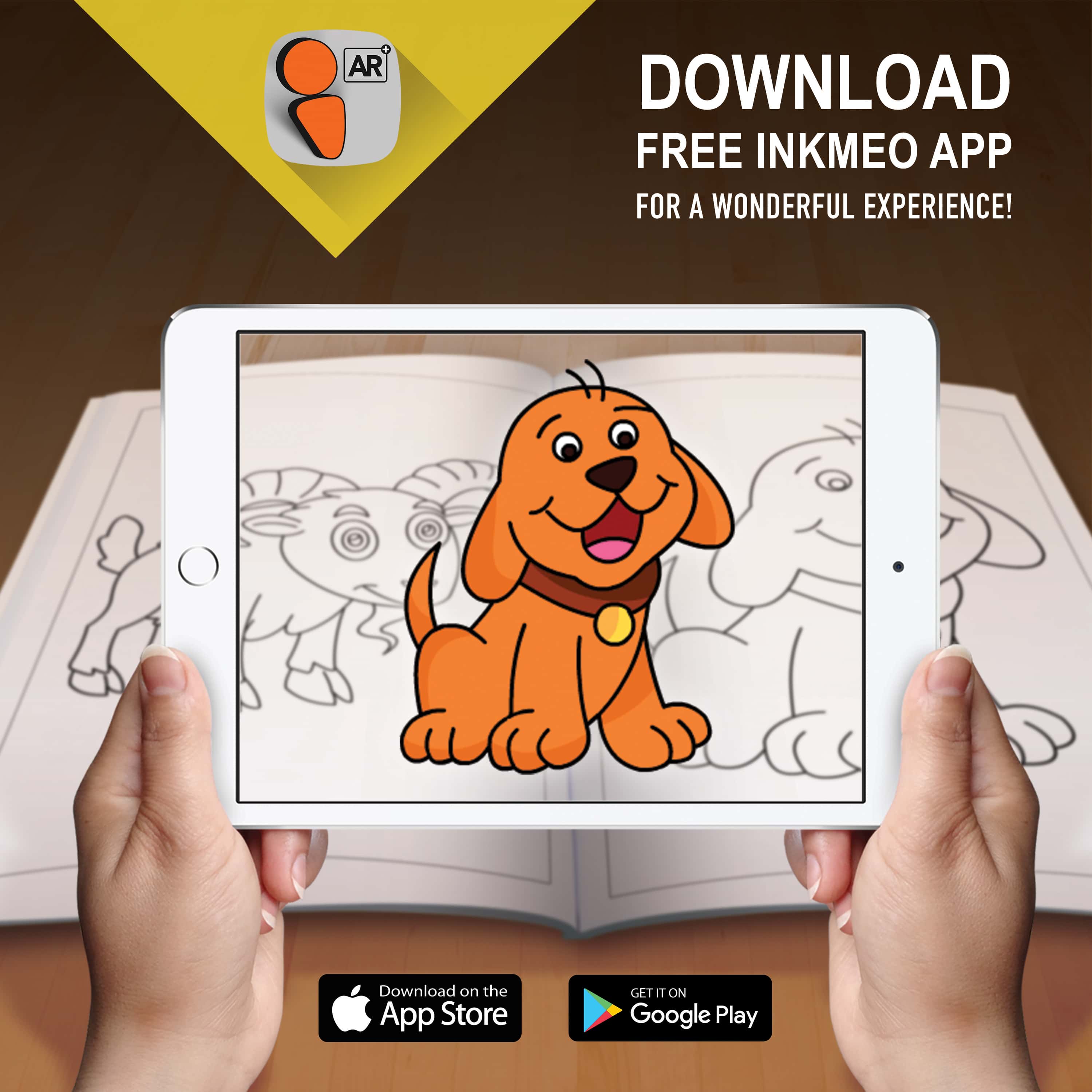 Animals Reusable Colouring Book with AR
