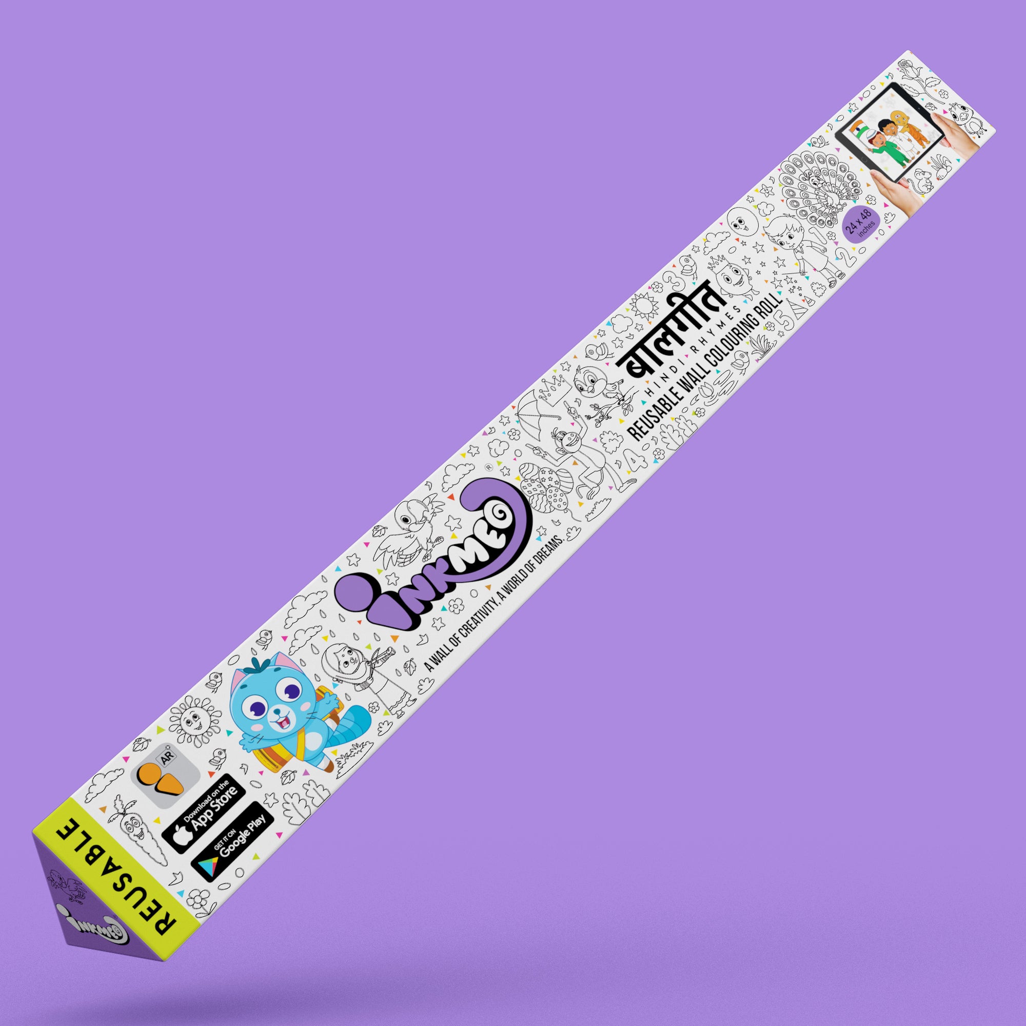 Reusable Wall Colouring Rolls - With AR