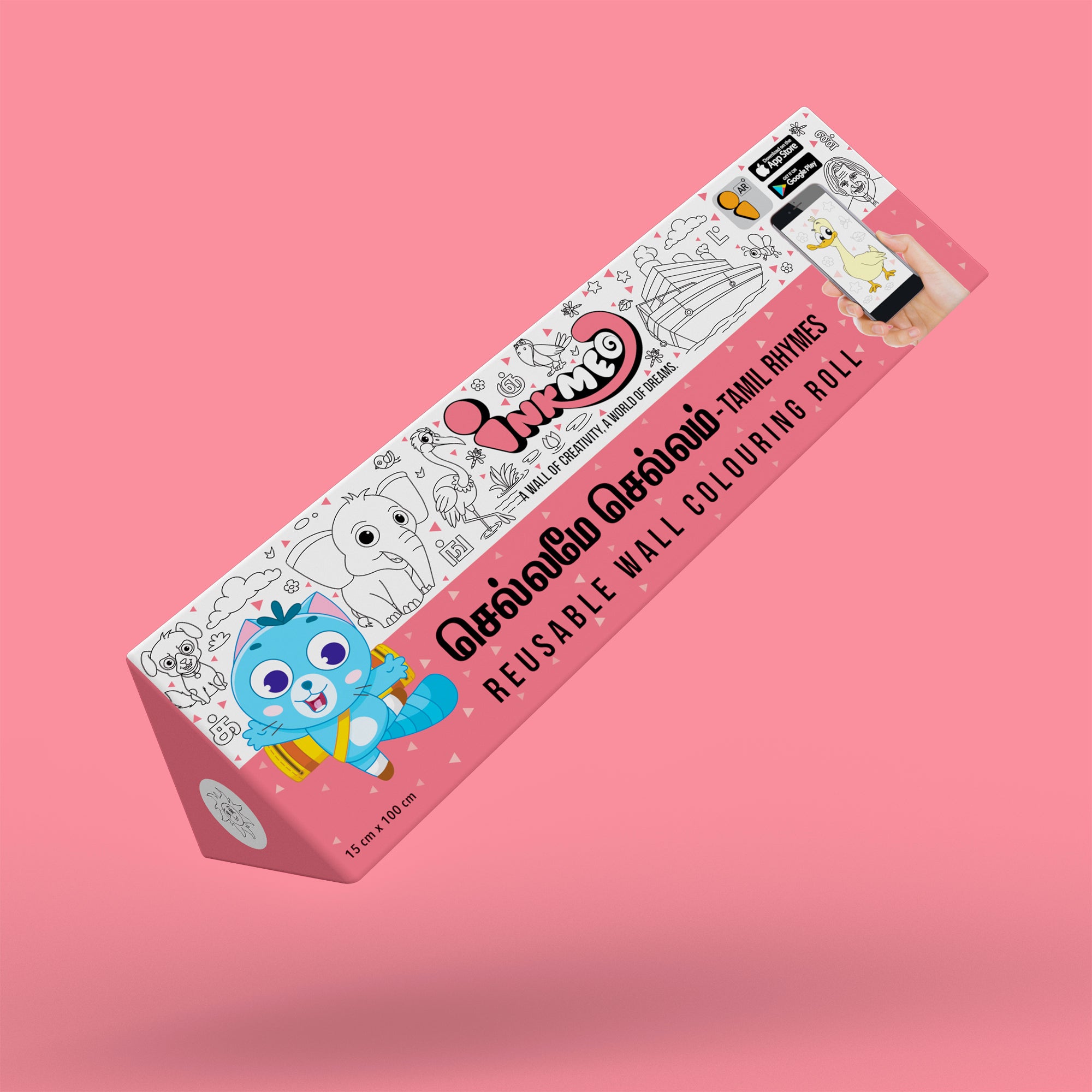 Reusable Wall Colouring Rolls - With AR