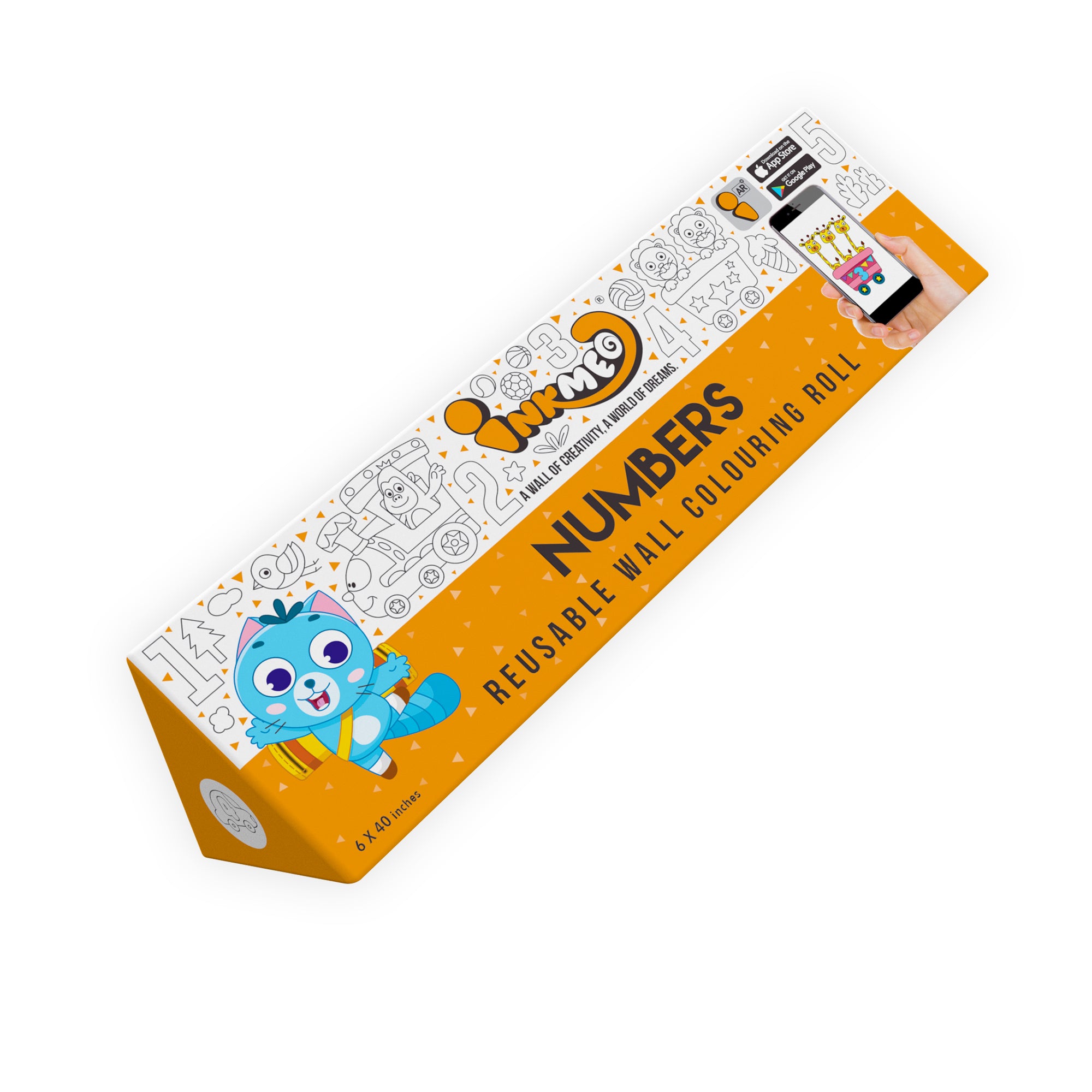 Numbers Wall Colouring Roll