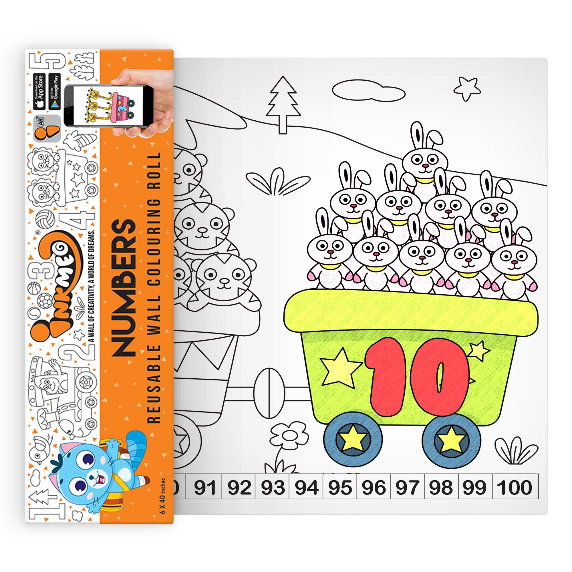 The image depicts a roll being pulled out from the triangular box, displaying colorful pictures.