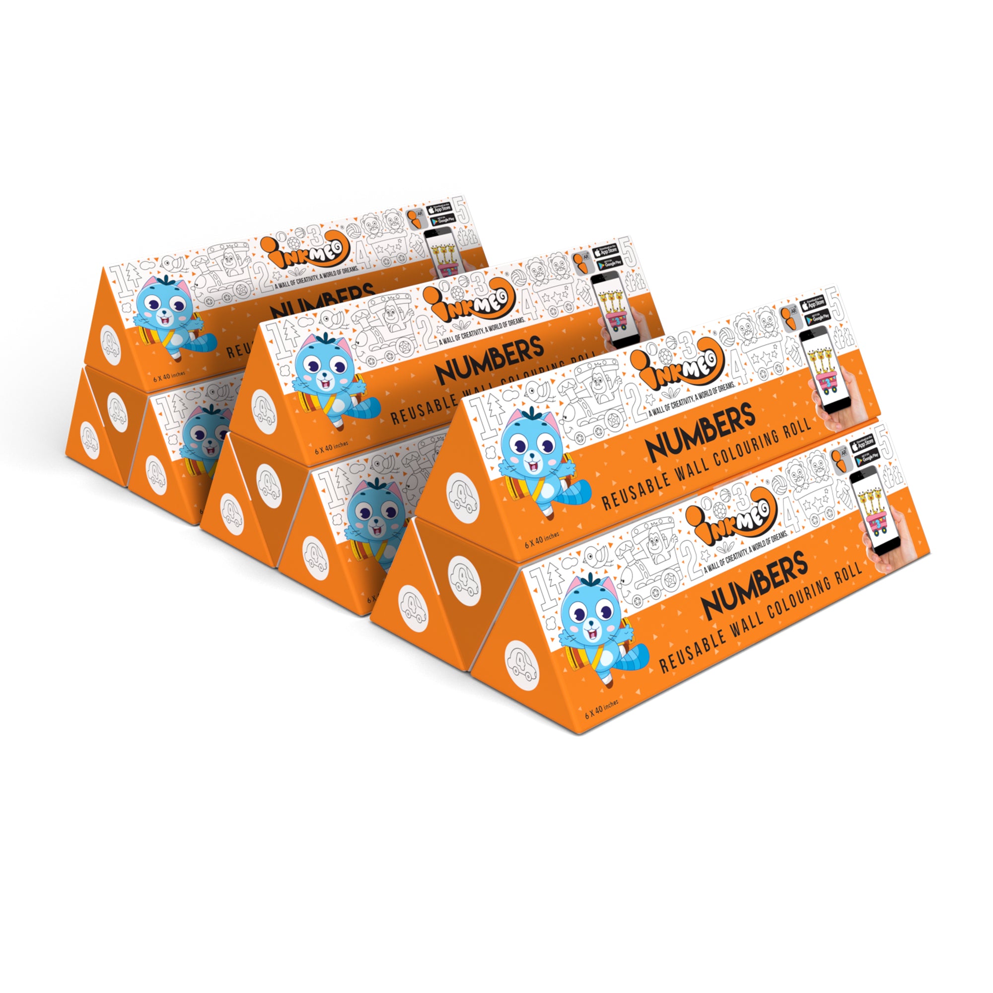 Numbers Wall Colouring Roll