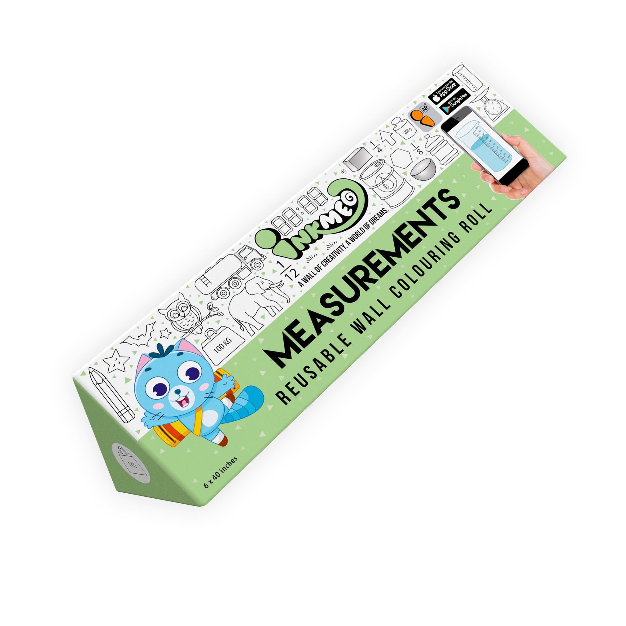 Measurements Colouring Roll