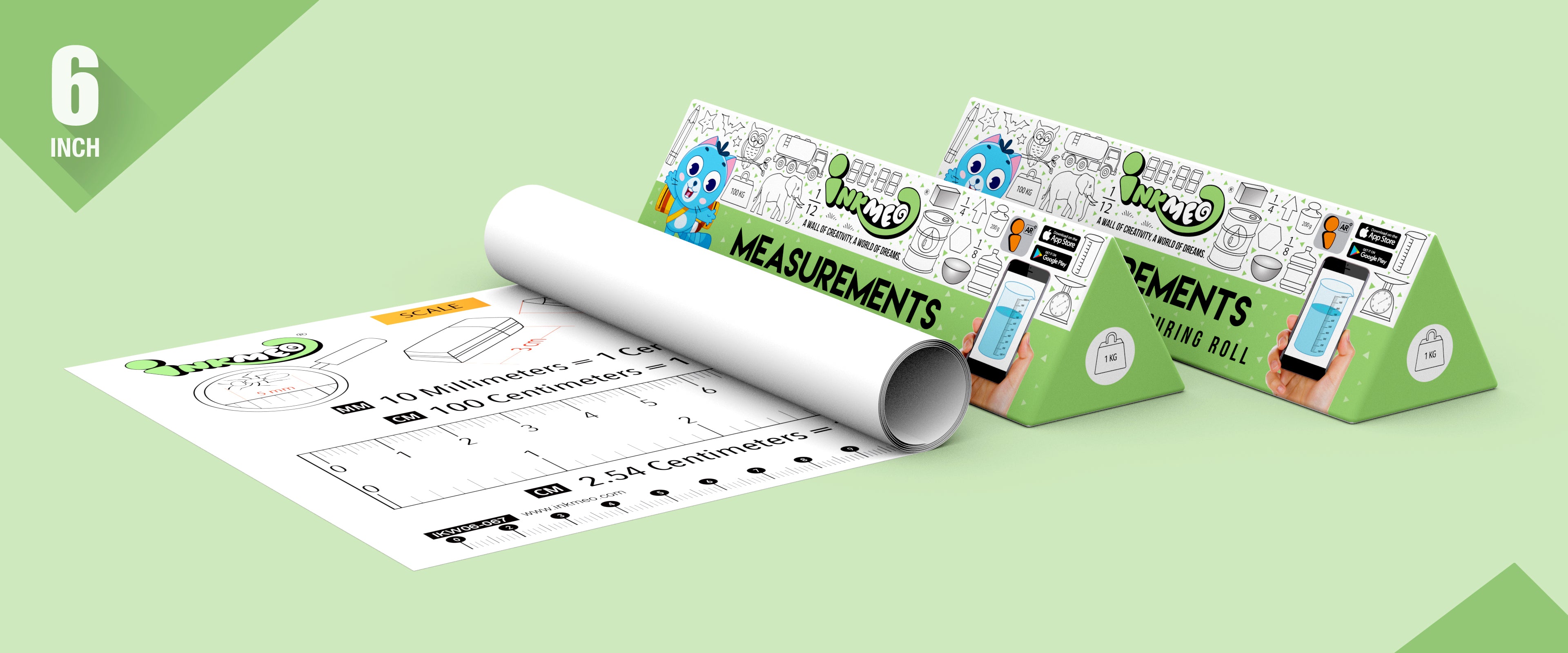 Measurements Colouring Roll
