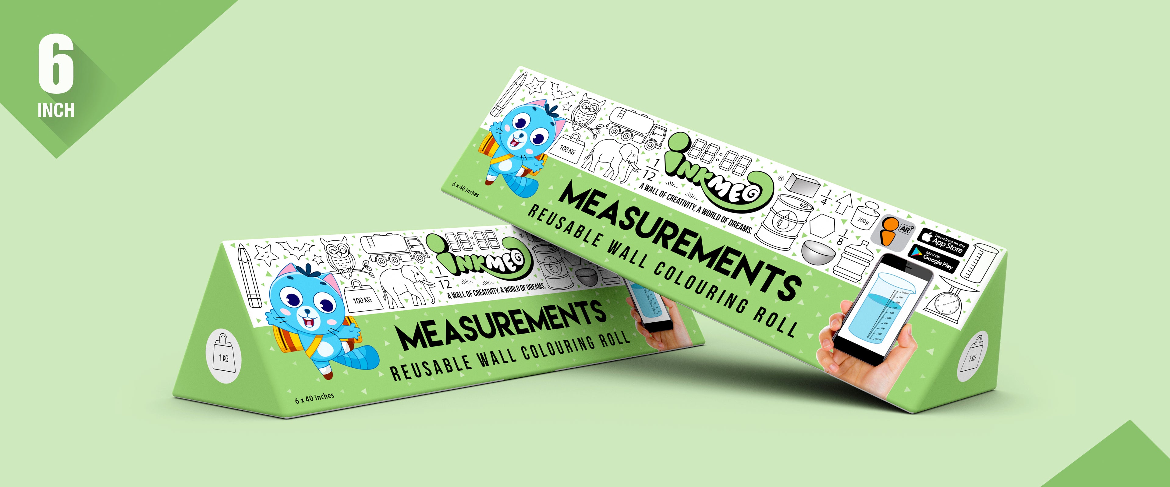 Measurements Colouring Roll