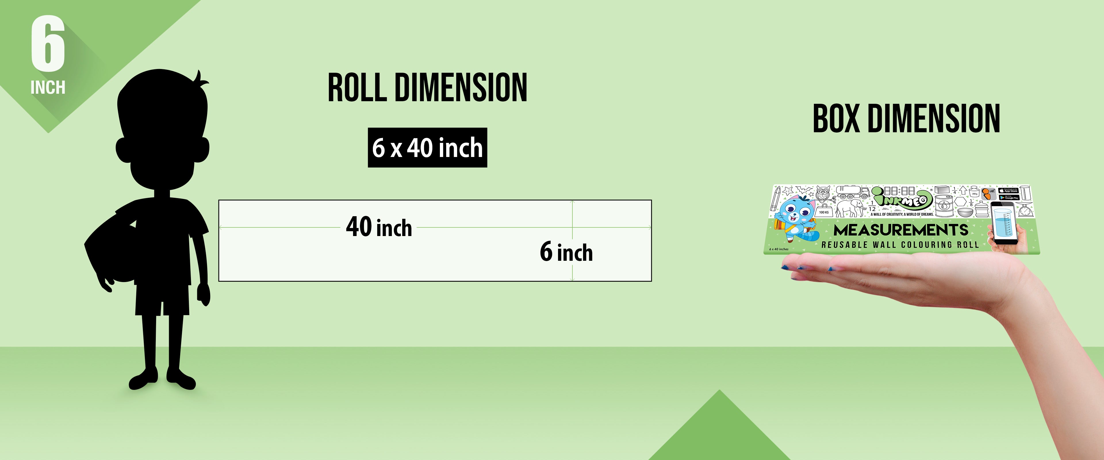 Measurements Colouring Roll