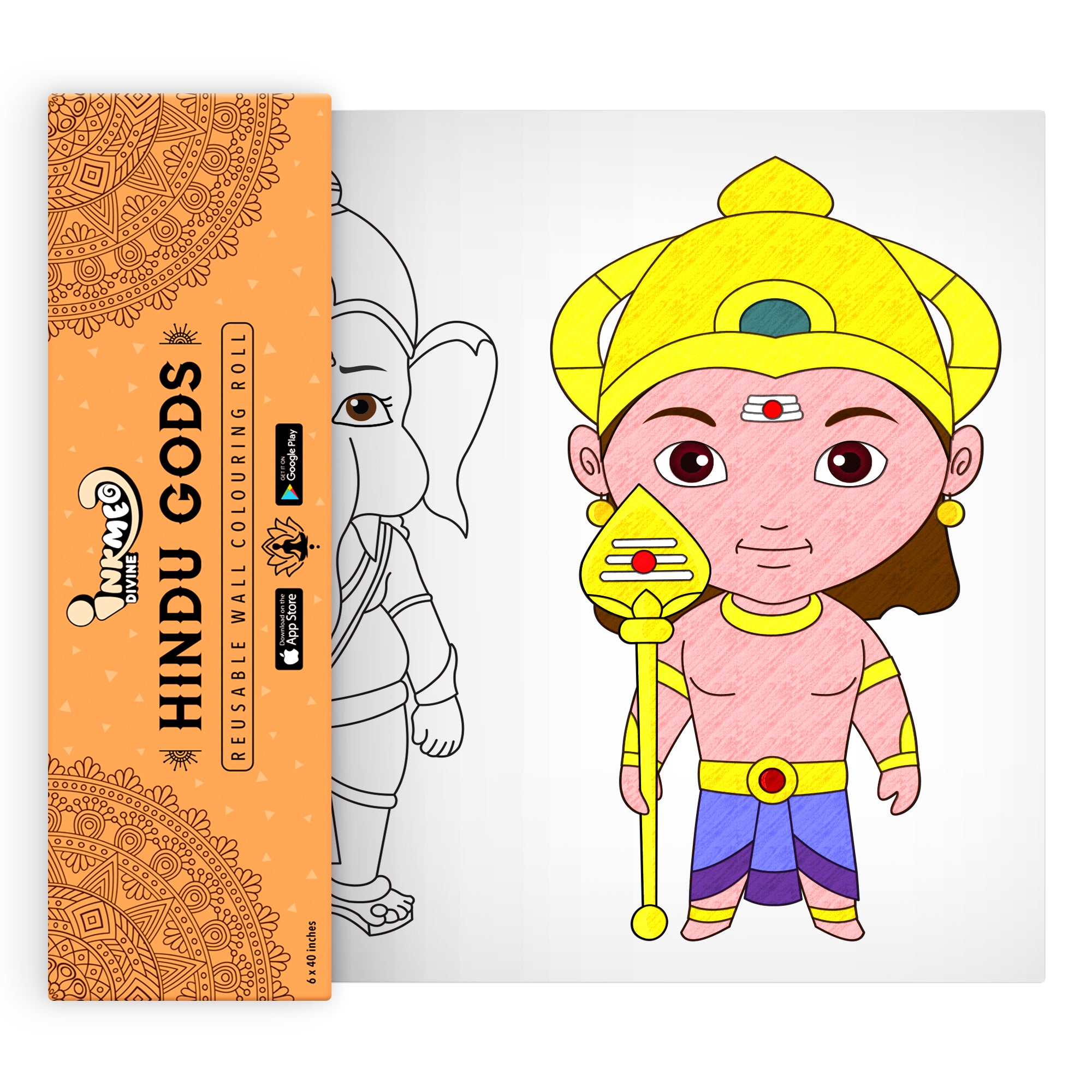 Hindu Gods Colouring Roll