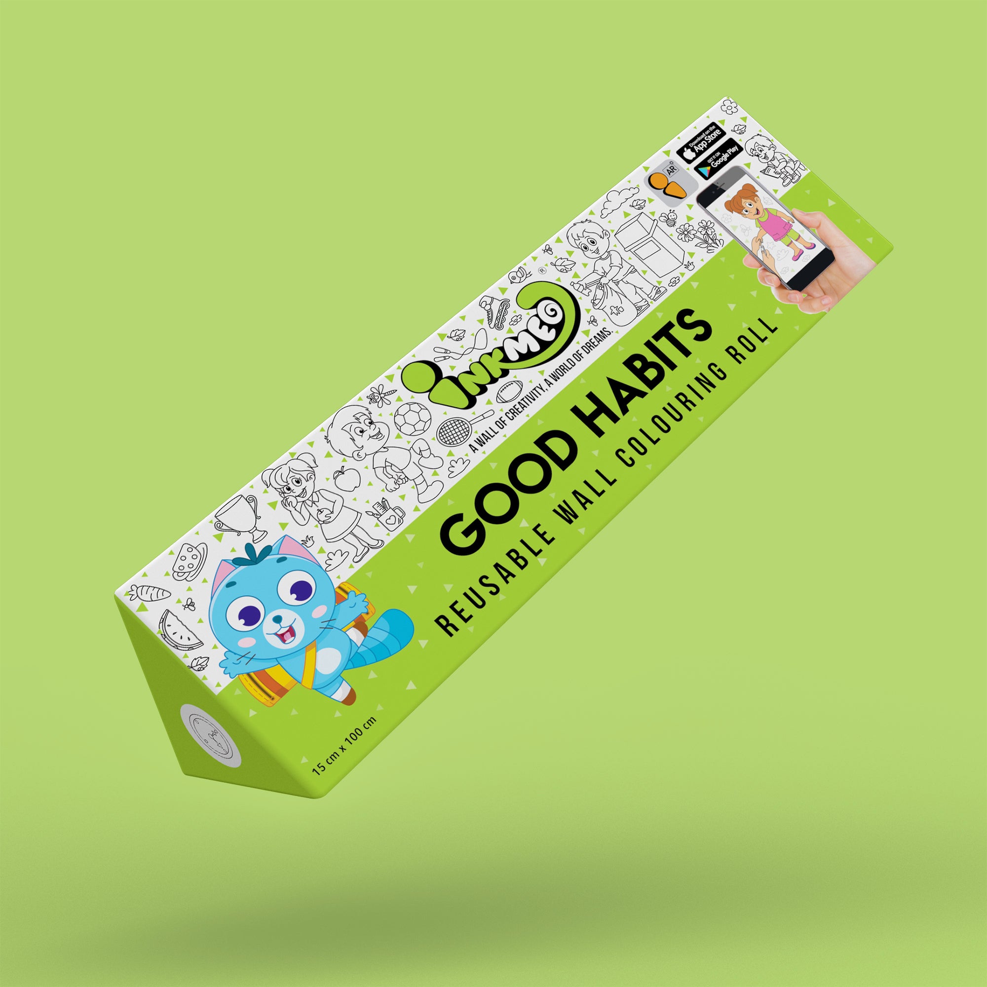 Reusable Wall Colouring Rolls - With AR