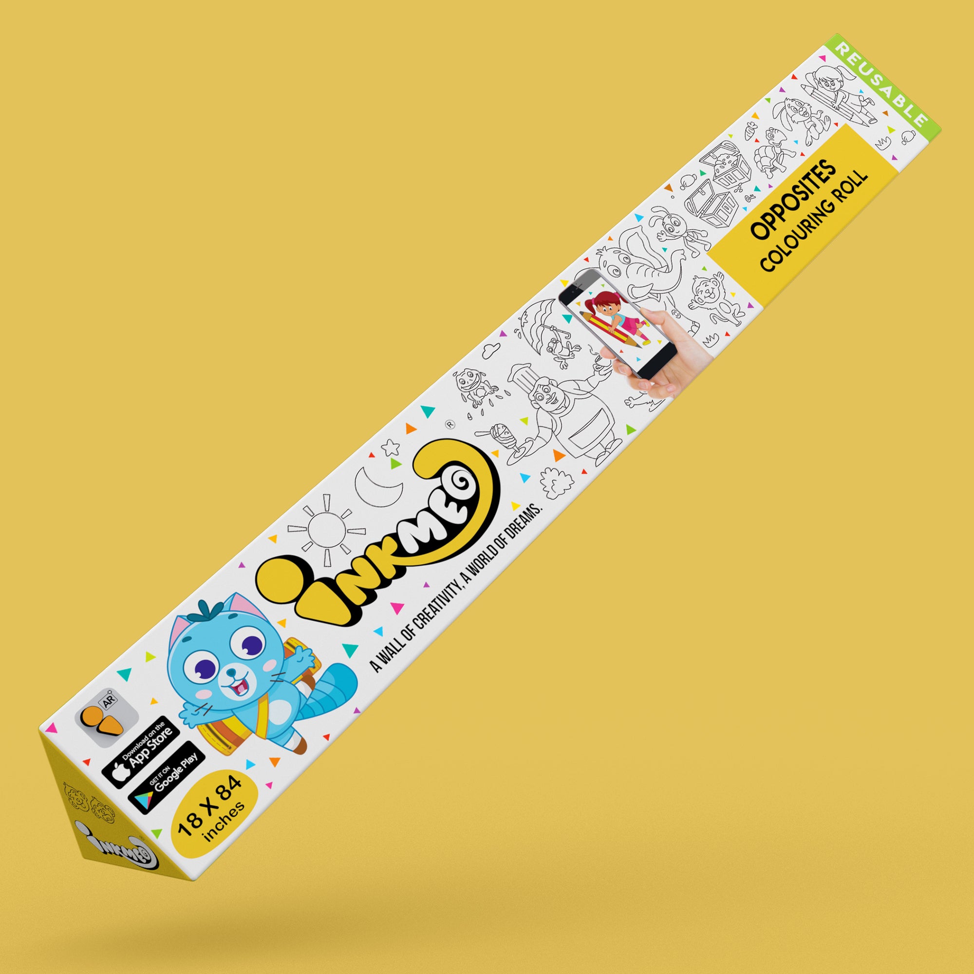 Reusable Wall Colouring Rolls - With AR