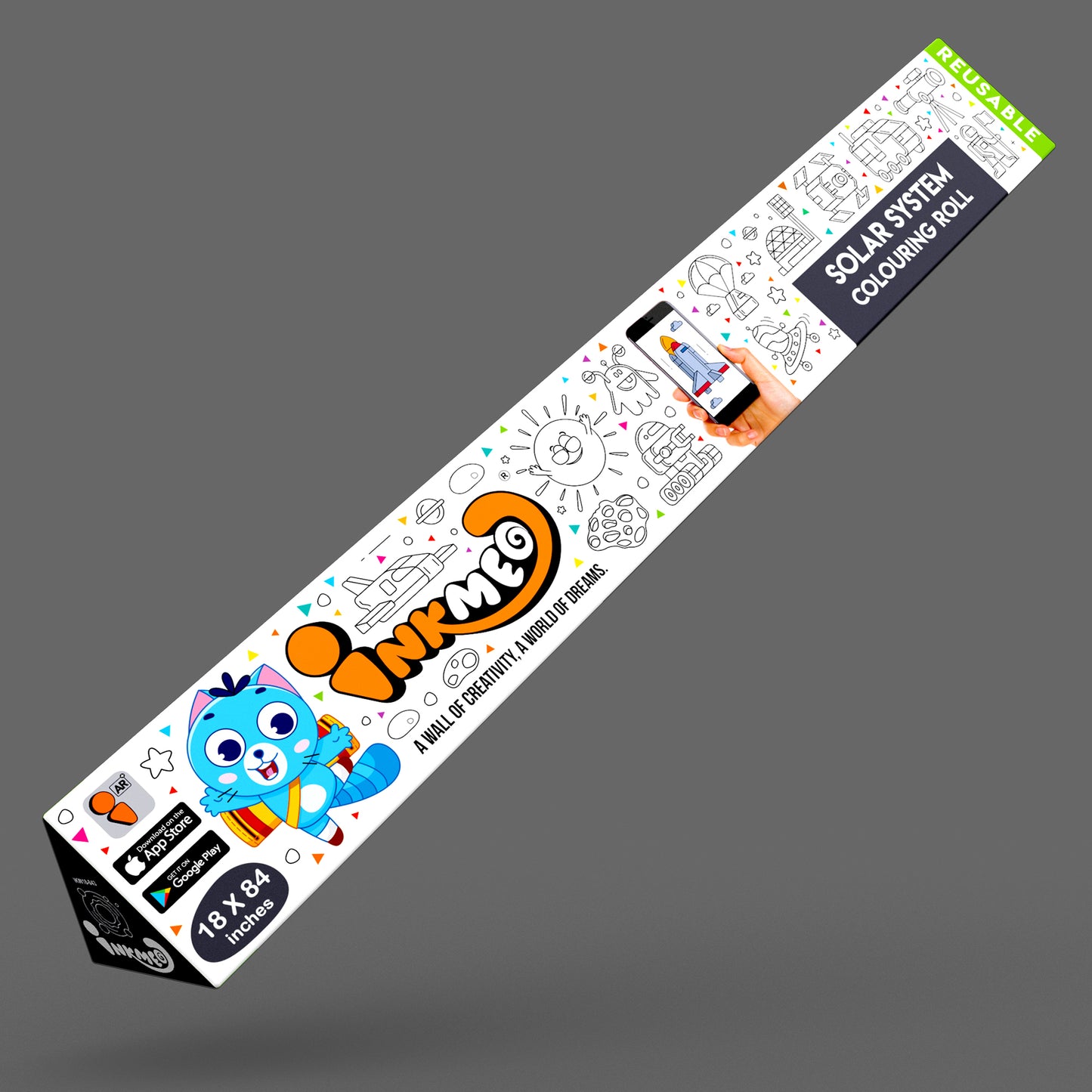 Reusable Wall Colouring Rolls - With AR
