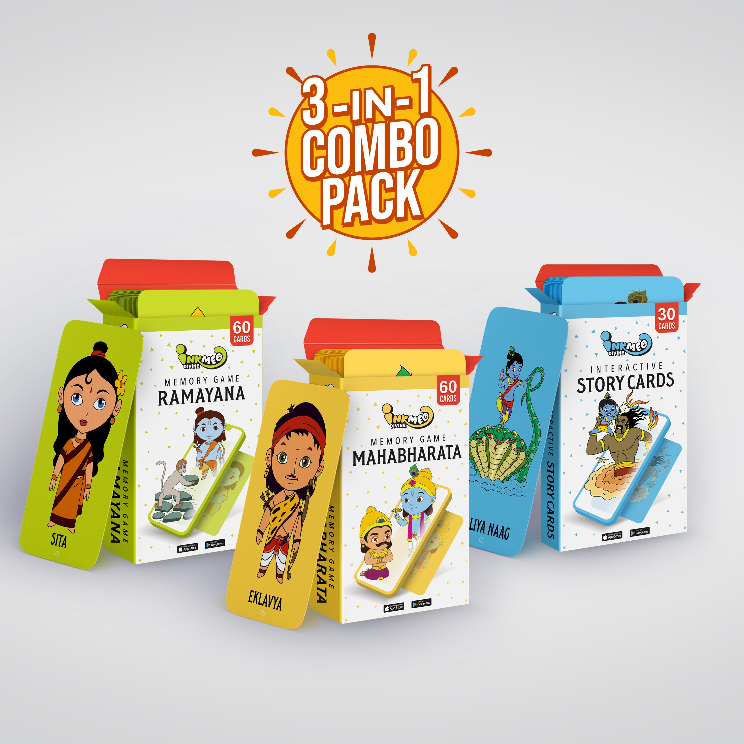 Cards Combo Pack-3 in 1