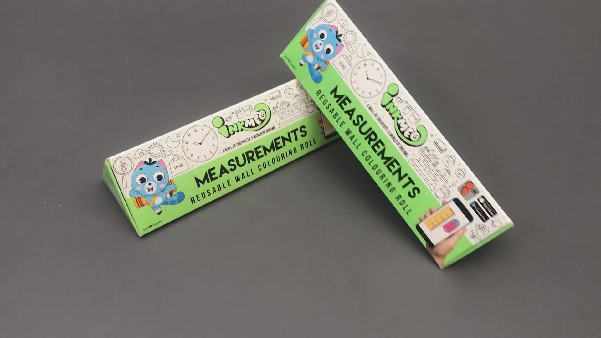 Measurements Colouring Roll