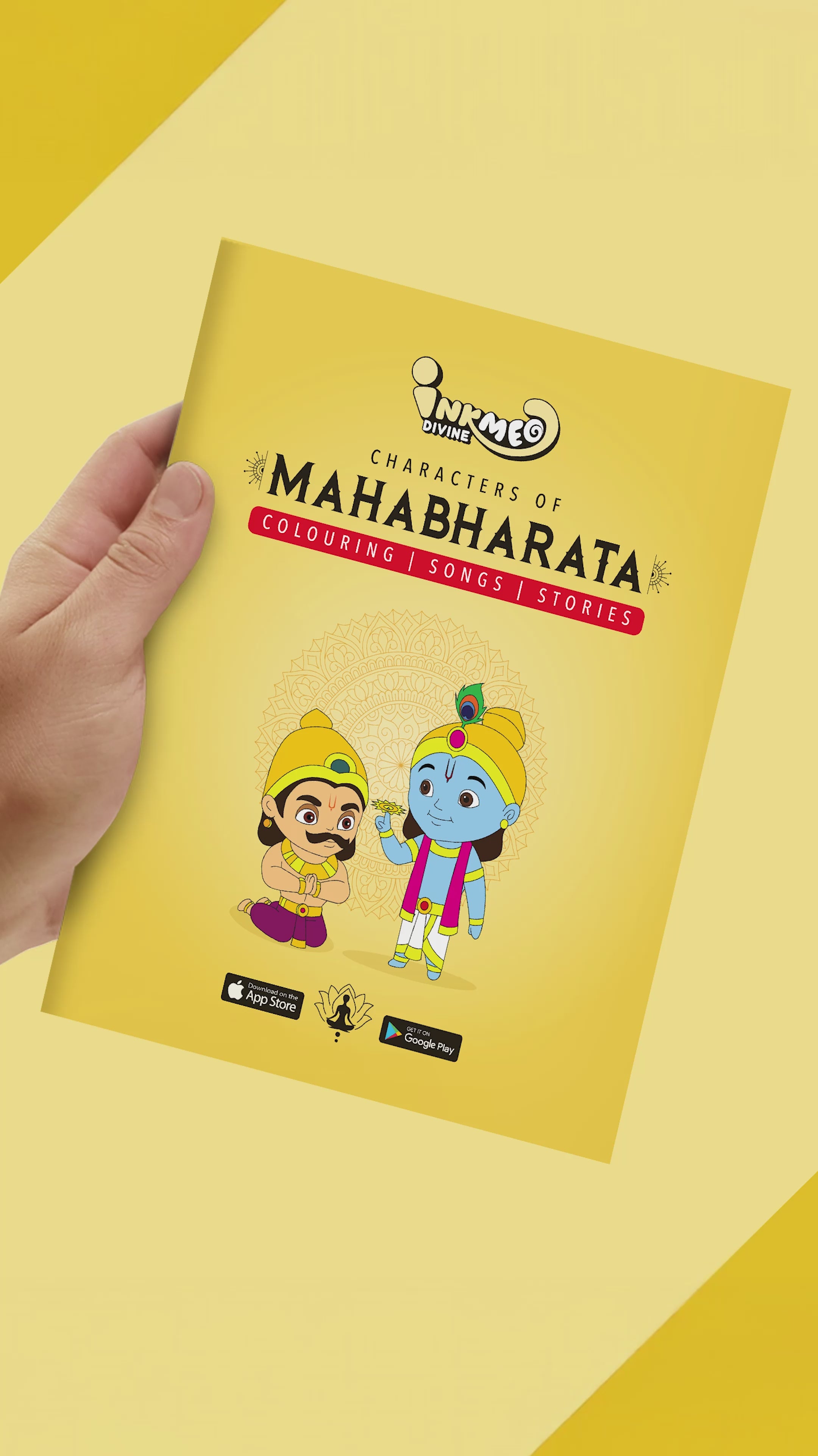 Characters of Mahabharata Reusable Colouring Book