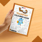 The image displays a brown background with an open book filled with pictures of Transport