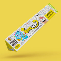 The image shows yellow backdrop with yellow box featuring a cute cartoon character, perfect for adding a touch of fun to any space.
