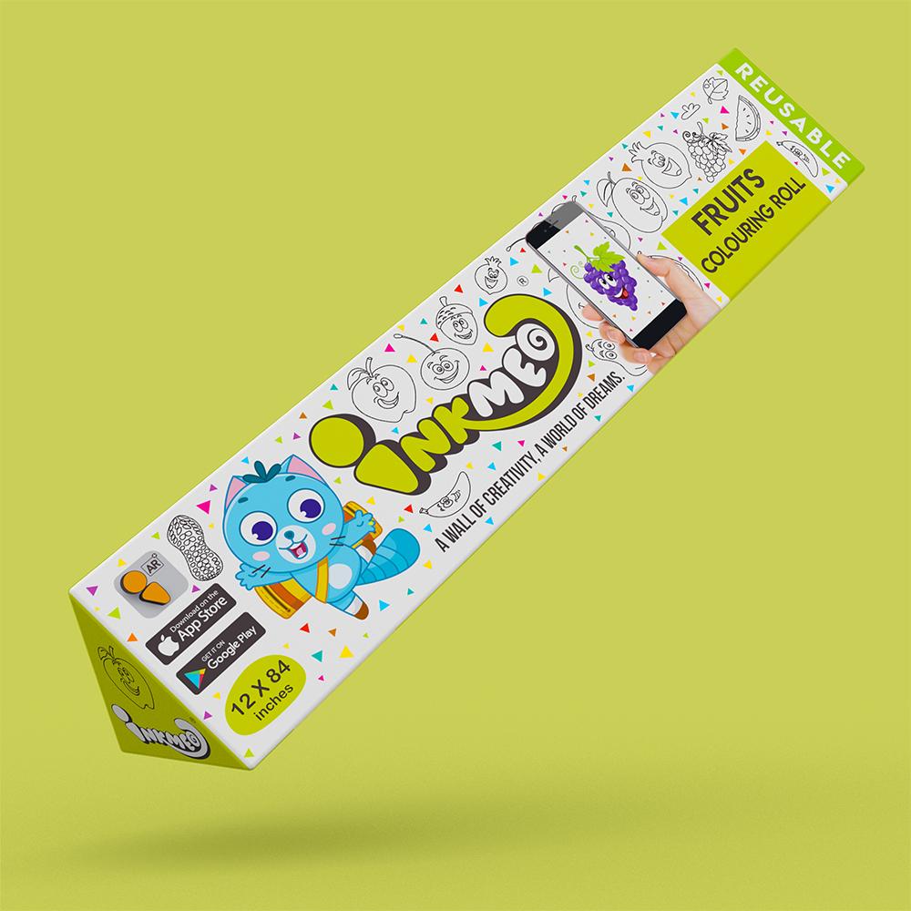 Fruits Colouring Roll (12 inch) - Inkmeo