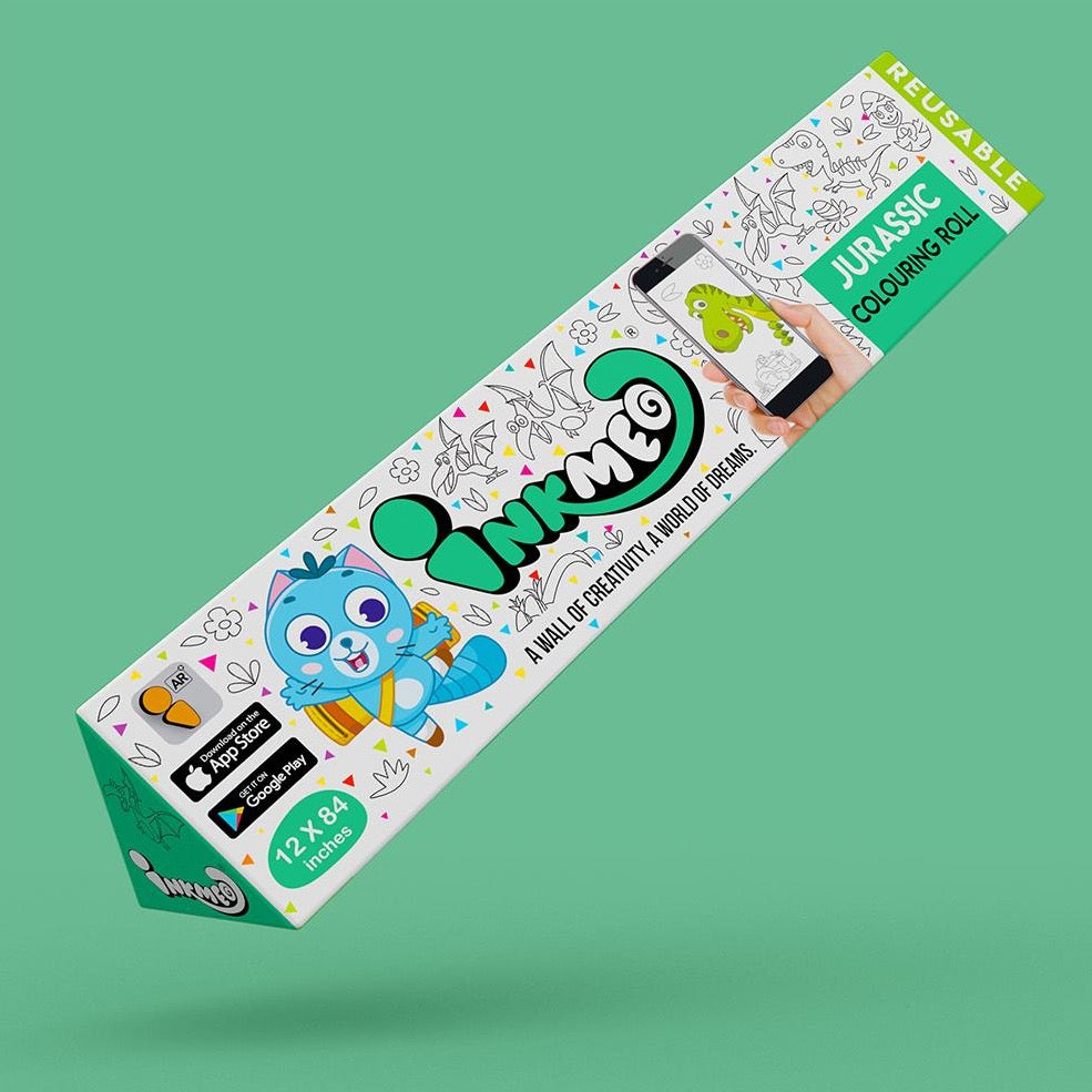 Jurassic Colouring Roll (12 inch) - Inkmeo