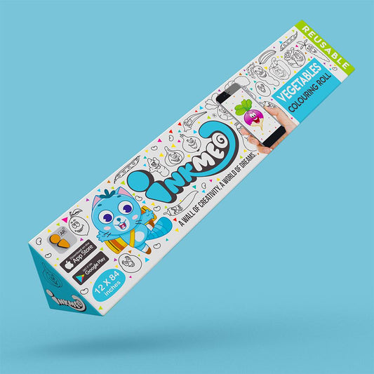 Vegetables Colouring Roll (12 inch) - Inkmeo