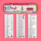 The image depicts three 18*84 inches rolls opened out of the box and rolled seperately next to them.