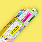 The image depicts a yellow background with a box containing three triangular shapes partially pulled from it.