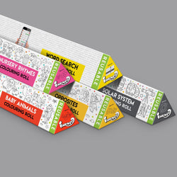 The image shows 5 triangular box of various themes which are diagonally aligned in pyramid.