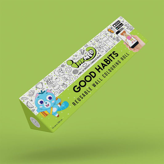Good Habits Colouring Roll (6 inch) - Inkmeo