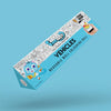 The image shows a blue backdrop with a 6*40 inch Inkmeo vehicle triangular box placed in the center.