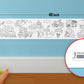 The image depicts a 6*40-inch roll adhered to the wall with a baby playing nearby, and the activation code is zoomed in separately.