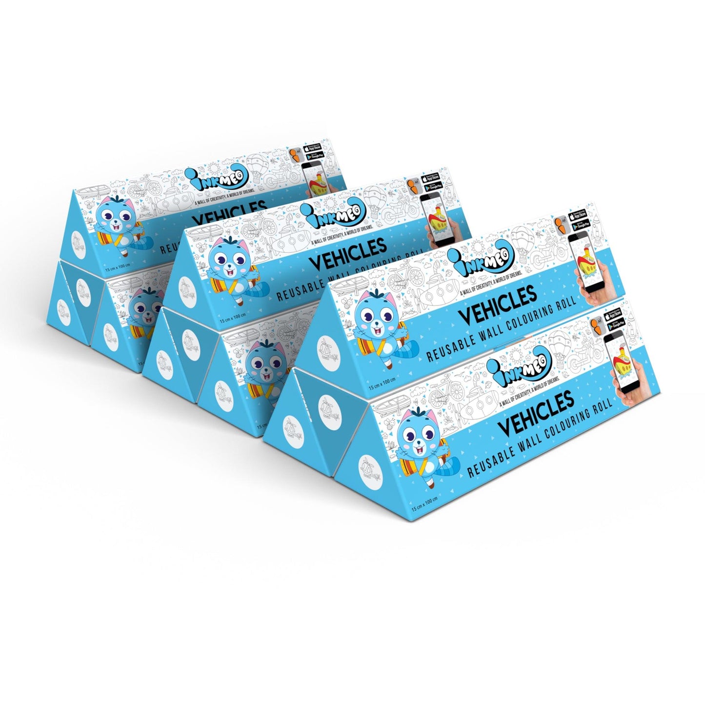 Vehicles Colouring Roll (6 inch)