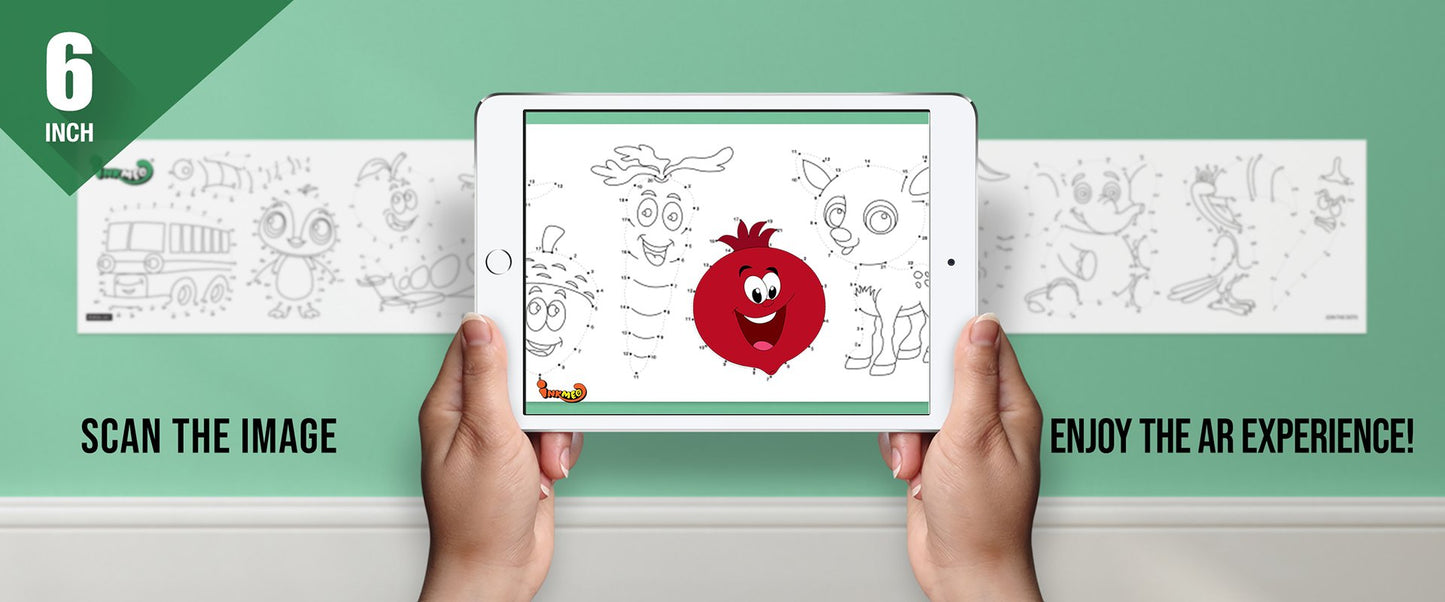 Join the Dots Colouring Roll ( 6 inch) - Inkmeo
