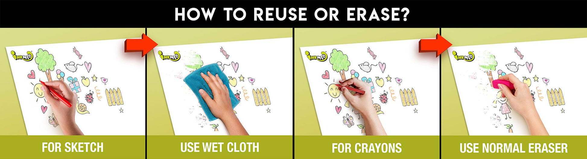 12 Inch Multipurpose Creative Reusable Roll - Inkmeo