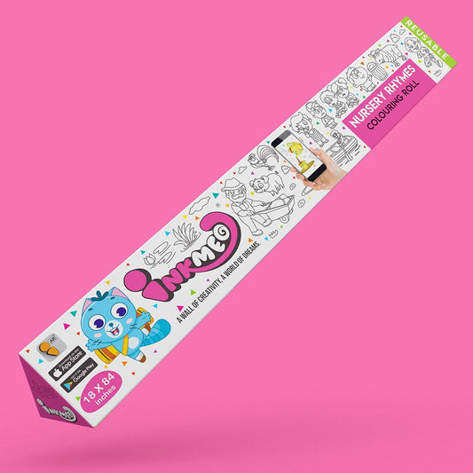 A pink box featuring a cute cartoon character, perfect for adding a touch of fun to any space.